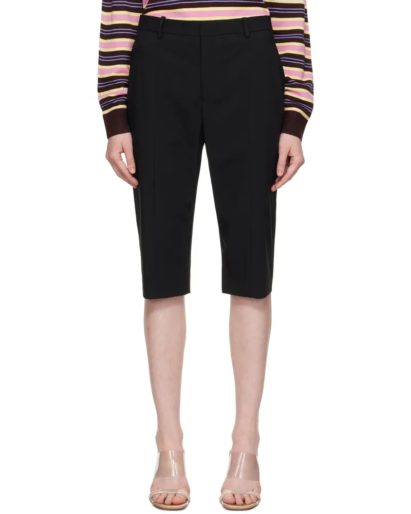 Sandy Liang Black Melvin Capri Shorts Black