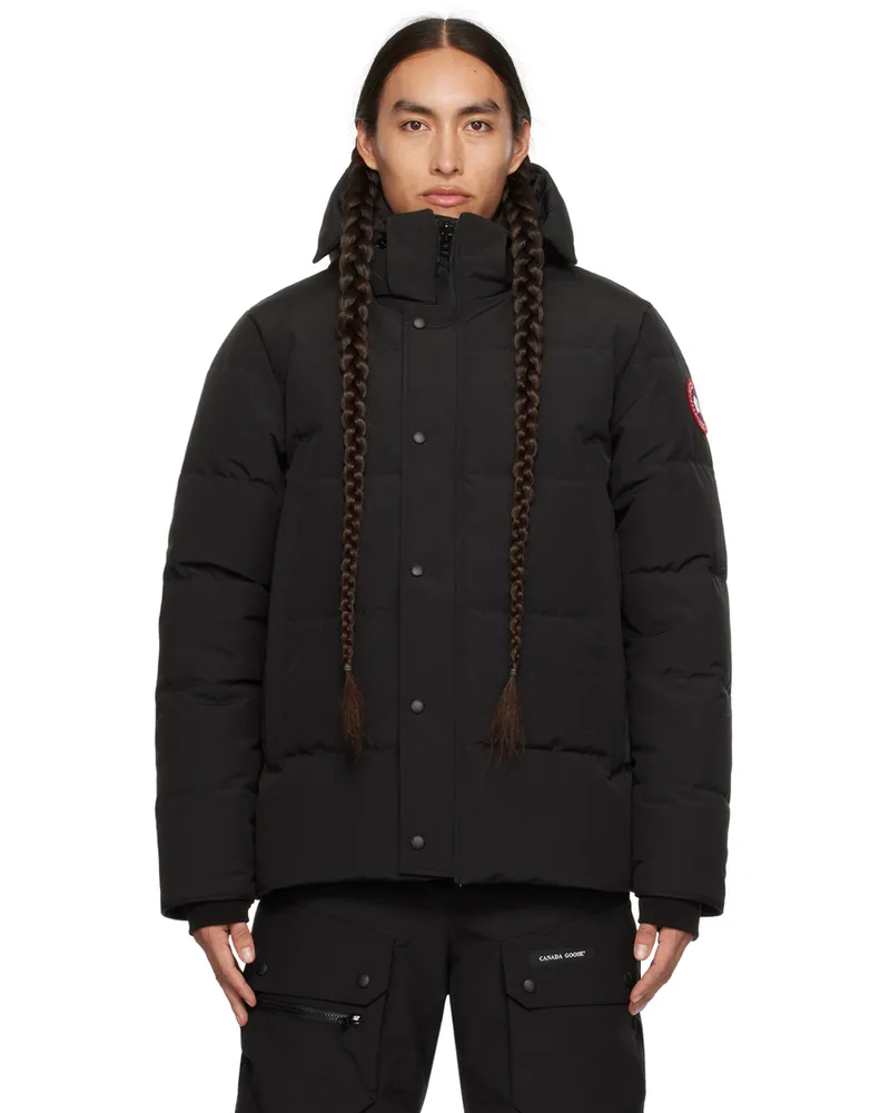 Canada Goose Black Wyndham Down Jacket Black