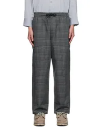 WTAPS Gray Check Trousers Gray