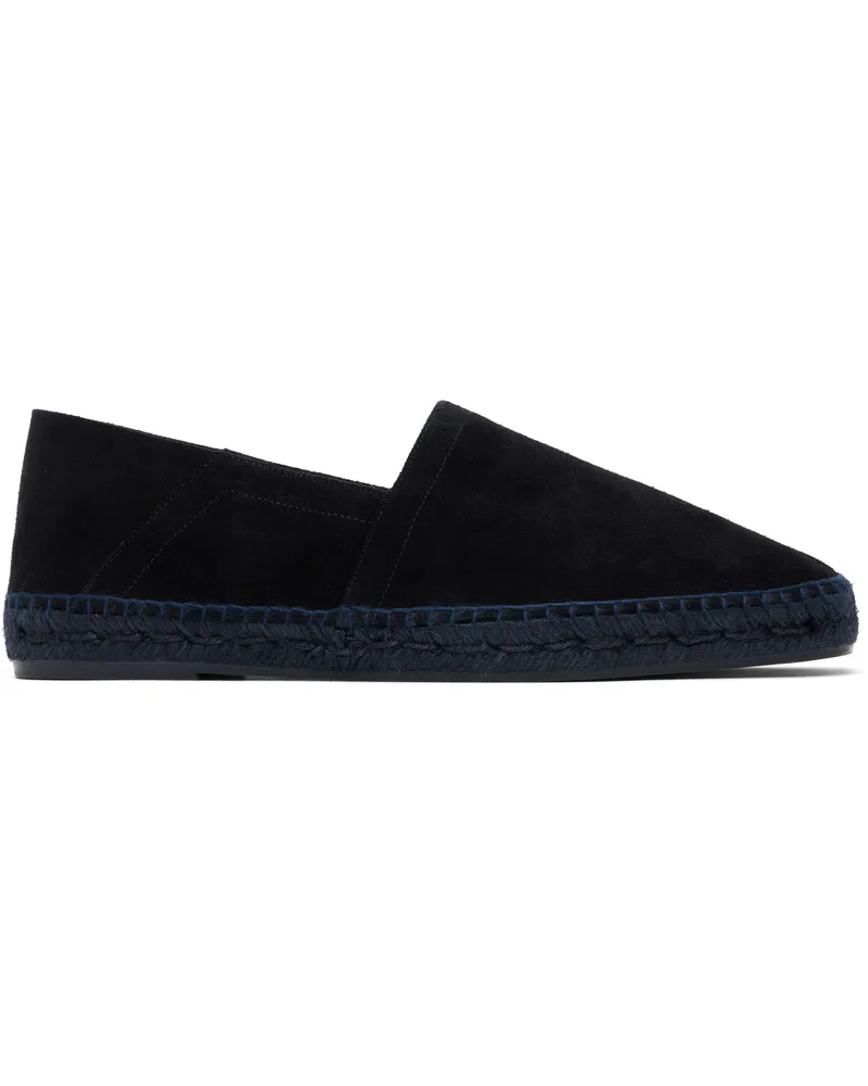 Tom Ford Navy Suede Barnes Espadrilles Dark