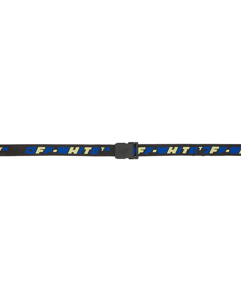 OFF-WHITE Kids Black & Pink Industrial Belt Black