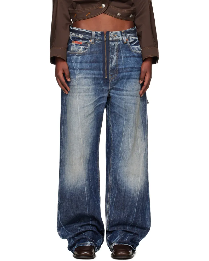 Martine Rose Blue Casual Jeans Blu