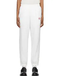 Casablanca Paris White Drawstring Track Pants White