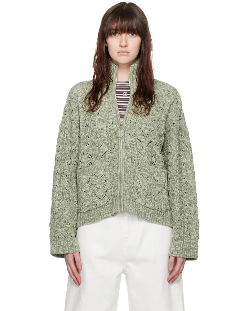 Holzweiler Green Tine Bloom Cardigan 1318