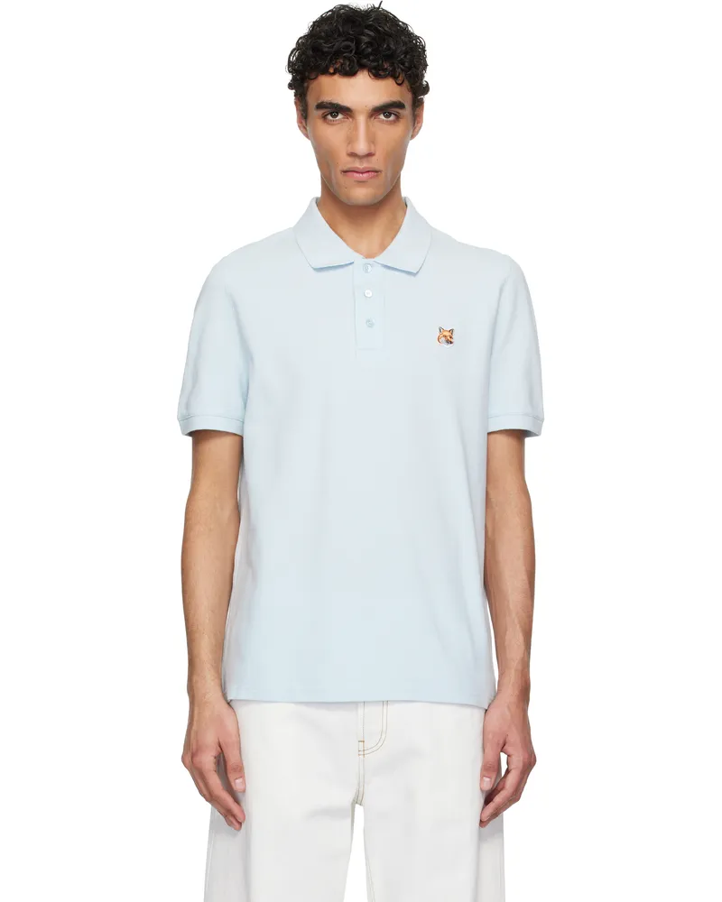 Kitsuné Blue Fox Head Patch Regular Polo 0072