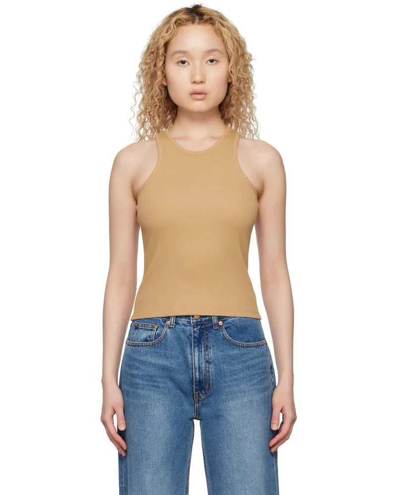Arch The Beige Crewneck Tank Top Beige