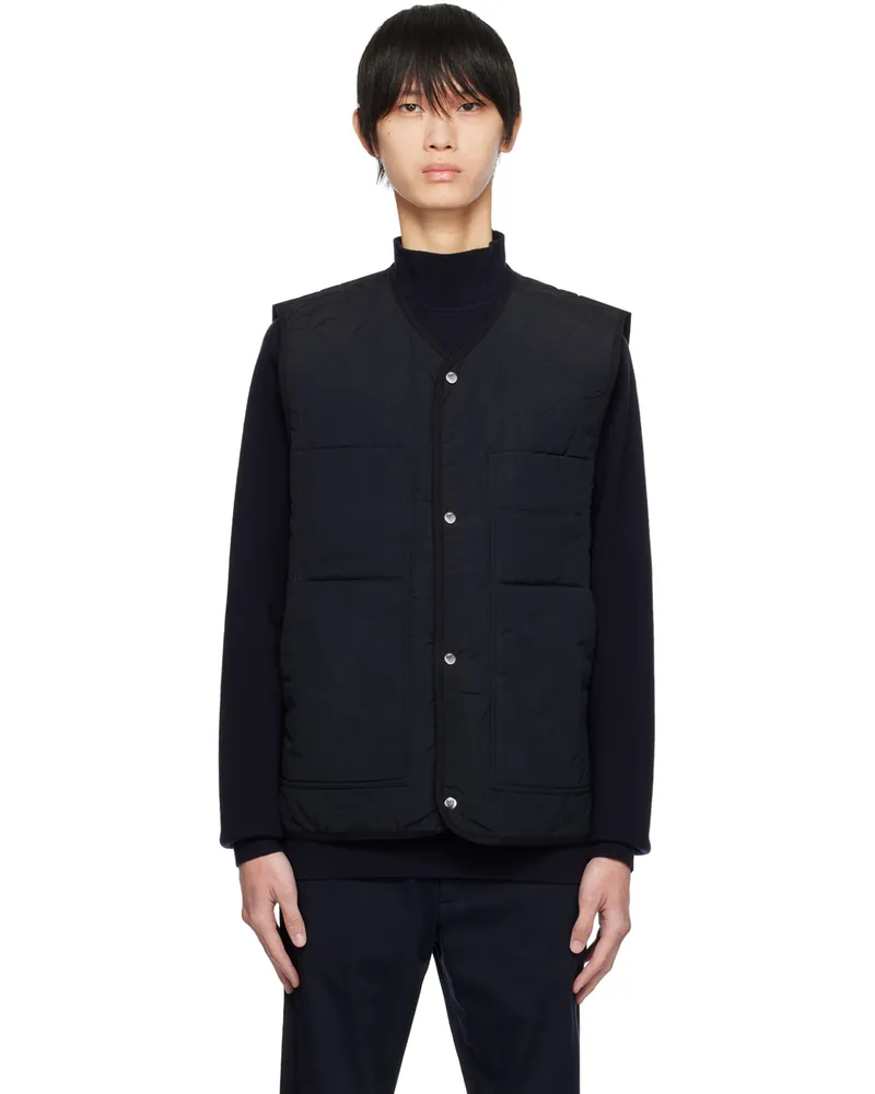 Norse Projects Navy Peter Vest Dark