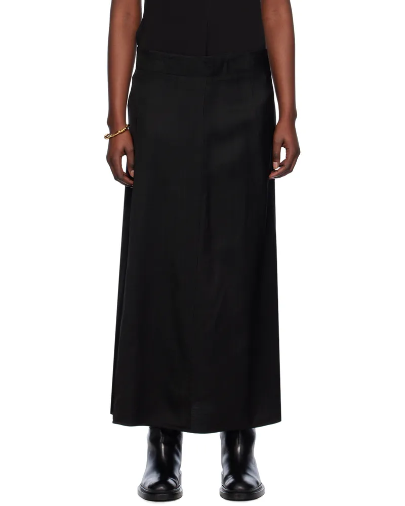 Studio Nicholson Black Jaya Maxi Skirt Black
