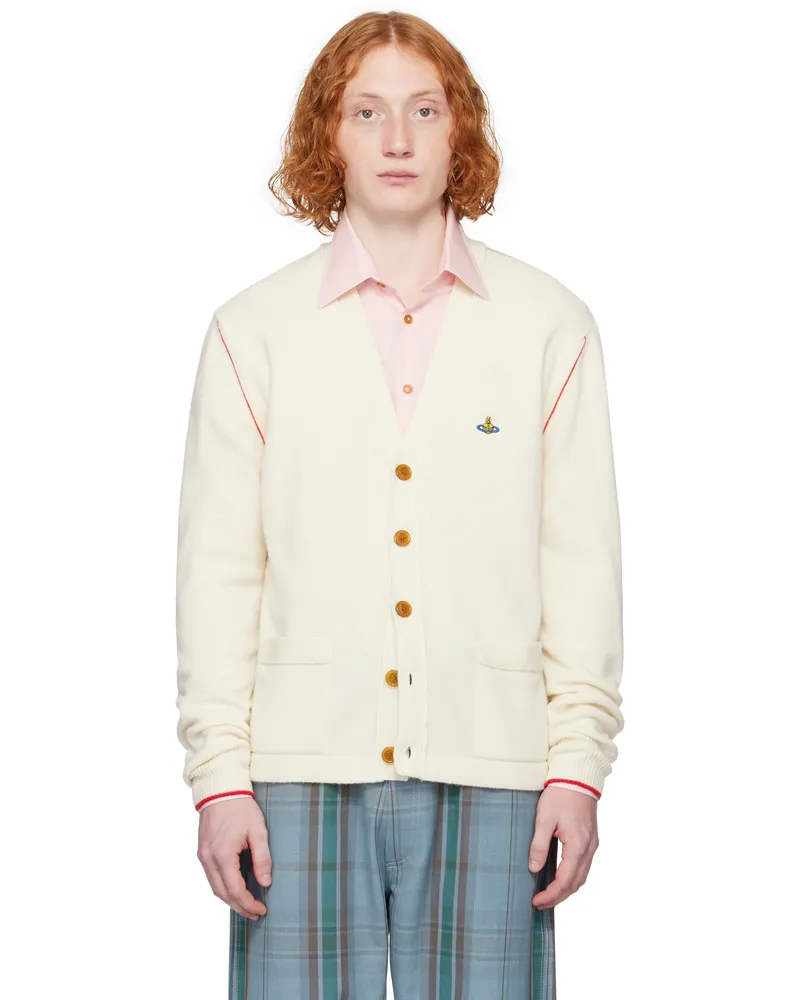 Vivienne Westwood Off-White Alex Cardigan Ss25-a408