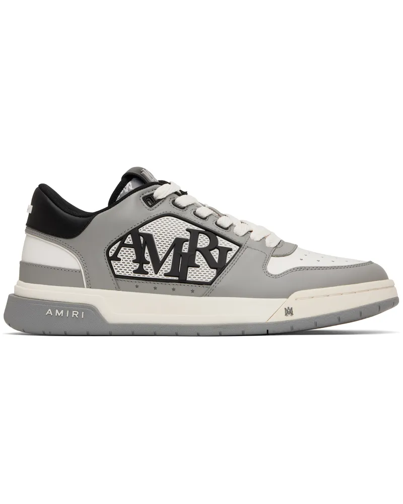 Amiri White & Gray Classic Low Sneakers Asphalt