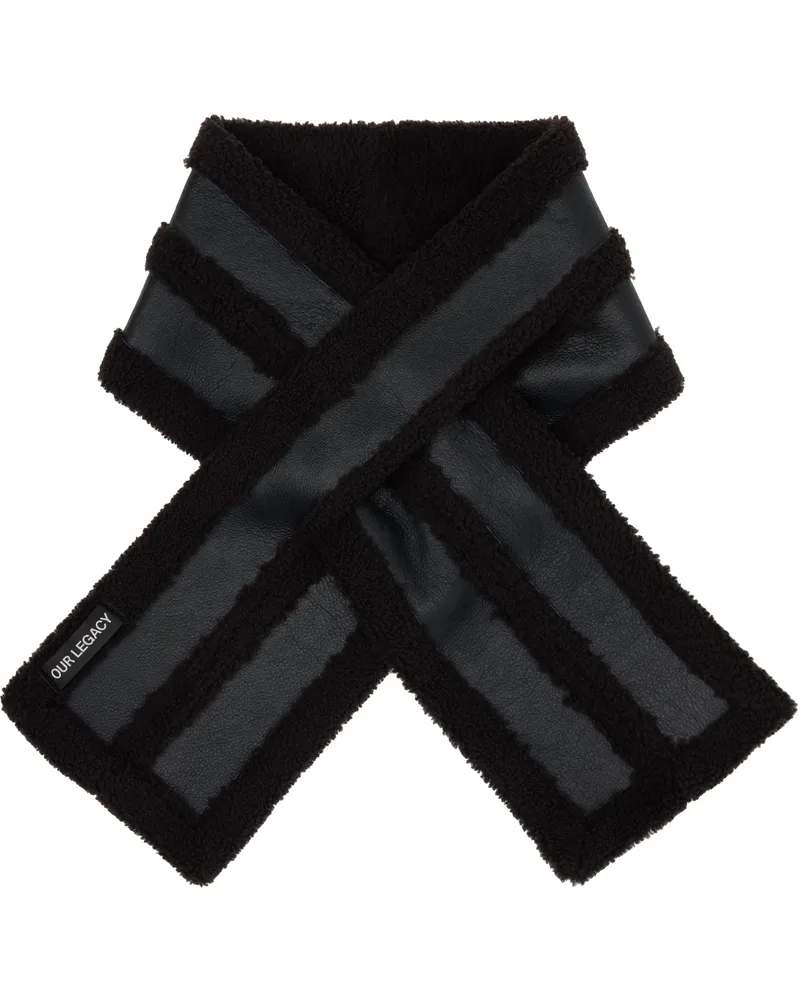 Our Legacy Brown Blizzard Scarf Dark
