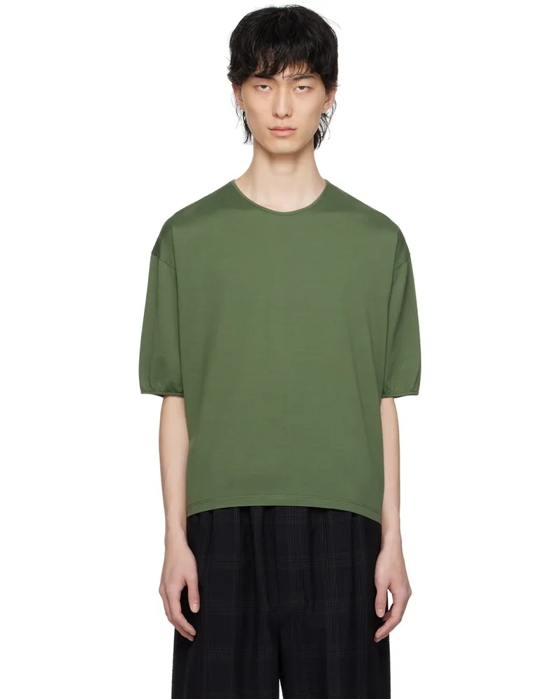 Christophe Lemaire Green Relaxed T-Shirt Gr627
