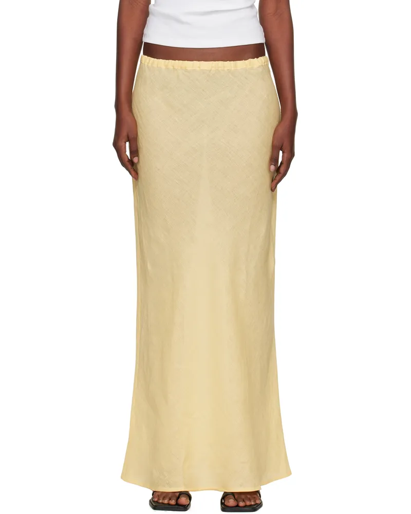 Baserange Yellow Dydine Maxi Skirt Ana