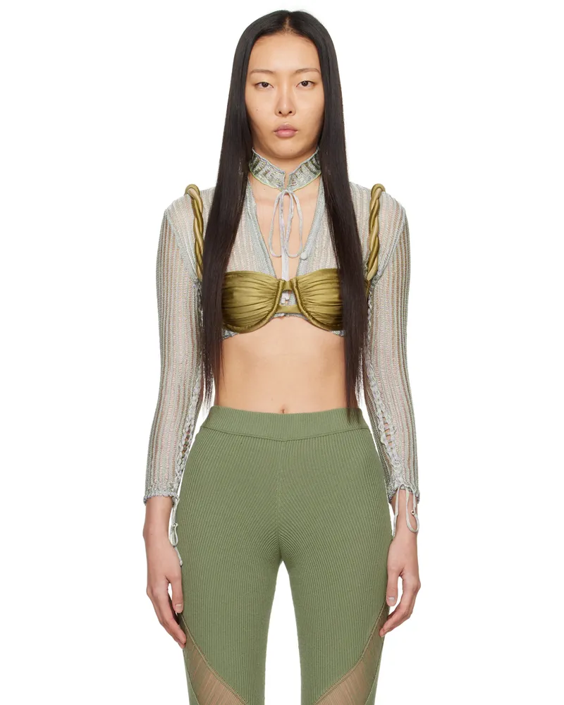 Isa Boulder SSENSE Exclusive Blue Daughter Cardigan Lilac