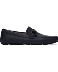 Ferragamo Navy Driver Loafers Bluemarine