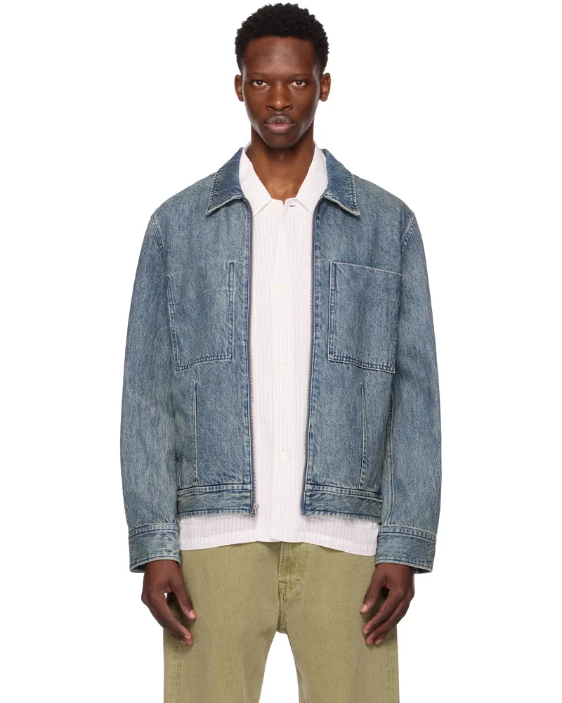 Rag & Bone Blue Simon Garage Denim Jacket Tnsky