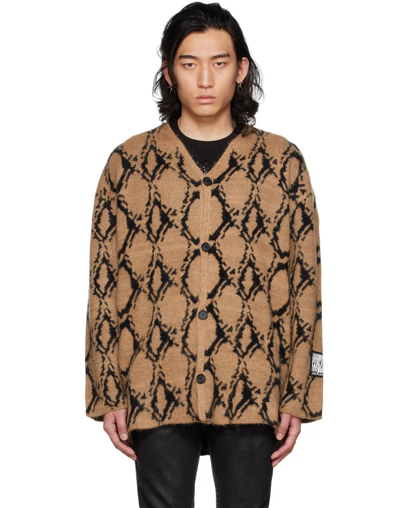 Just Cavalli Tan Graphic Cardigan 124j