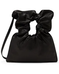 Yohji Yamamoto Black Gathered Bag Black