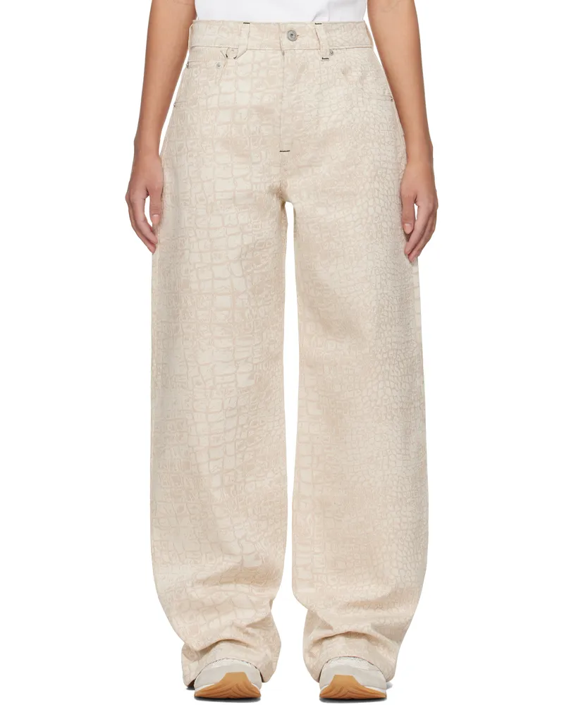 Jacquemus Beige 'The wide de-Nîmes' Jeans 1jk