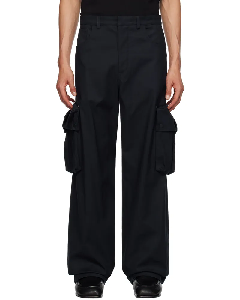 BOTTER Navy Concealed Pocket Cargo Pants W088