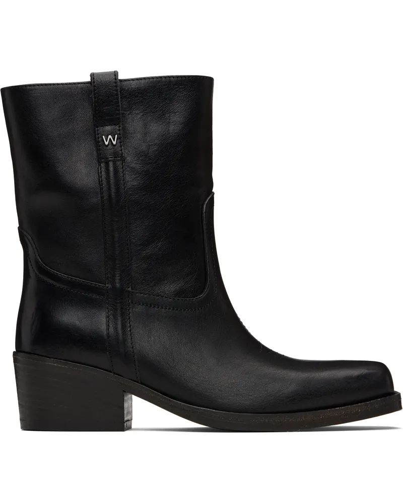 Max Mara Black Ranch Boots 004