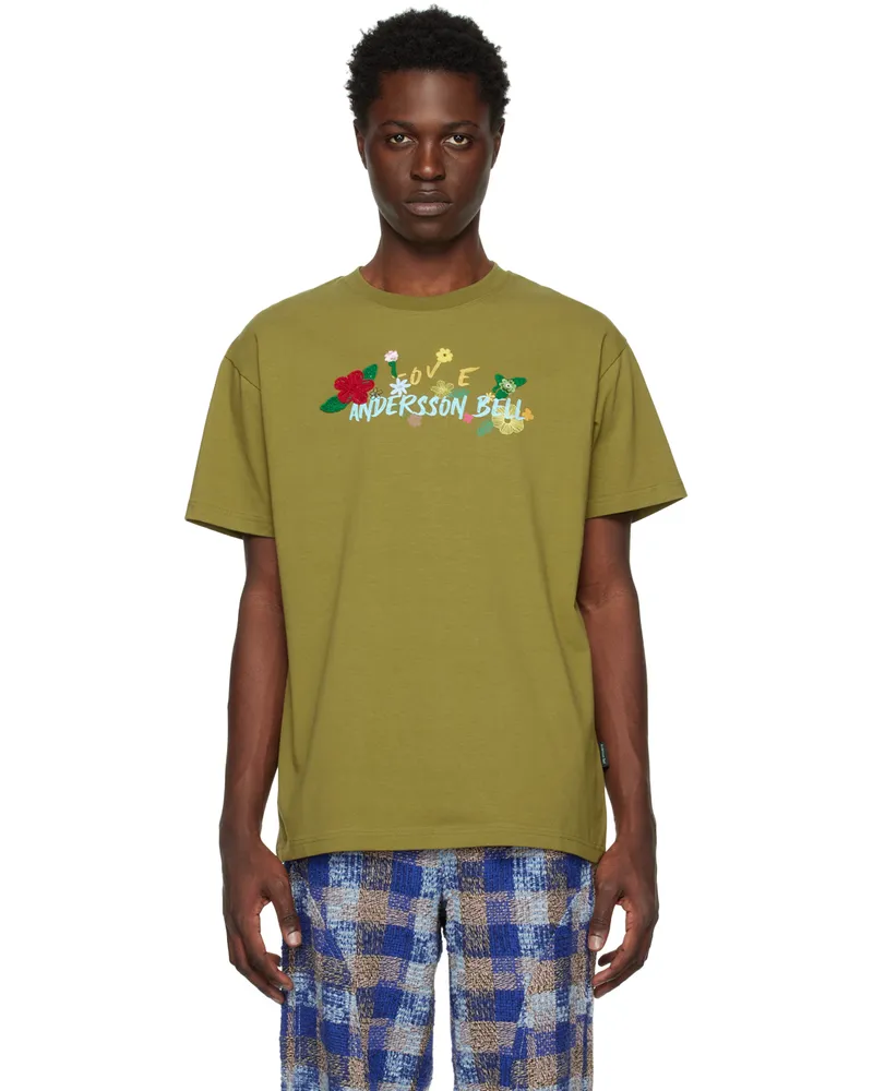 Andersson Bell SSENSE Exclusive Khaki T-Shirt Khaki