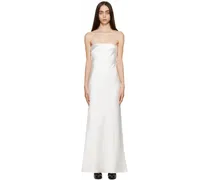 White Tie Back Maxi Dress