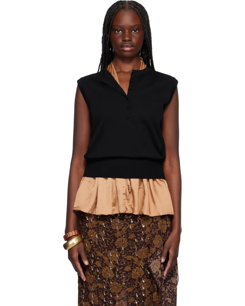 Dries van Noten Black Sleeveless Sweater 900