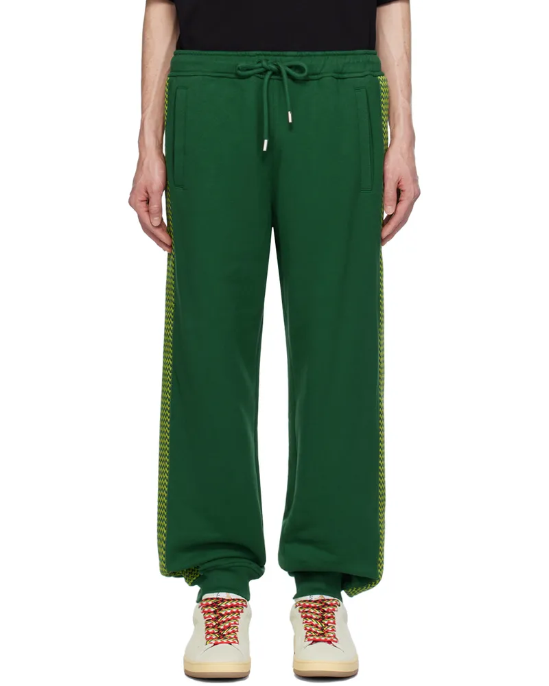 Lanvin Green Side Curb Sweatpants Bottle