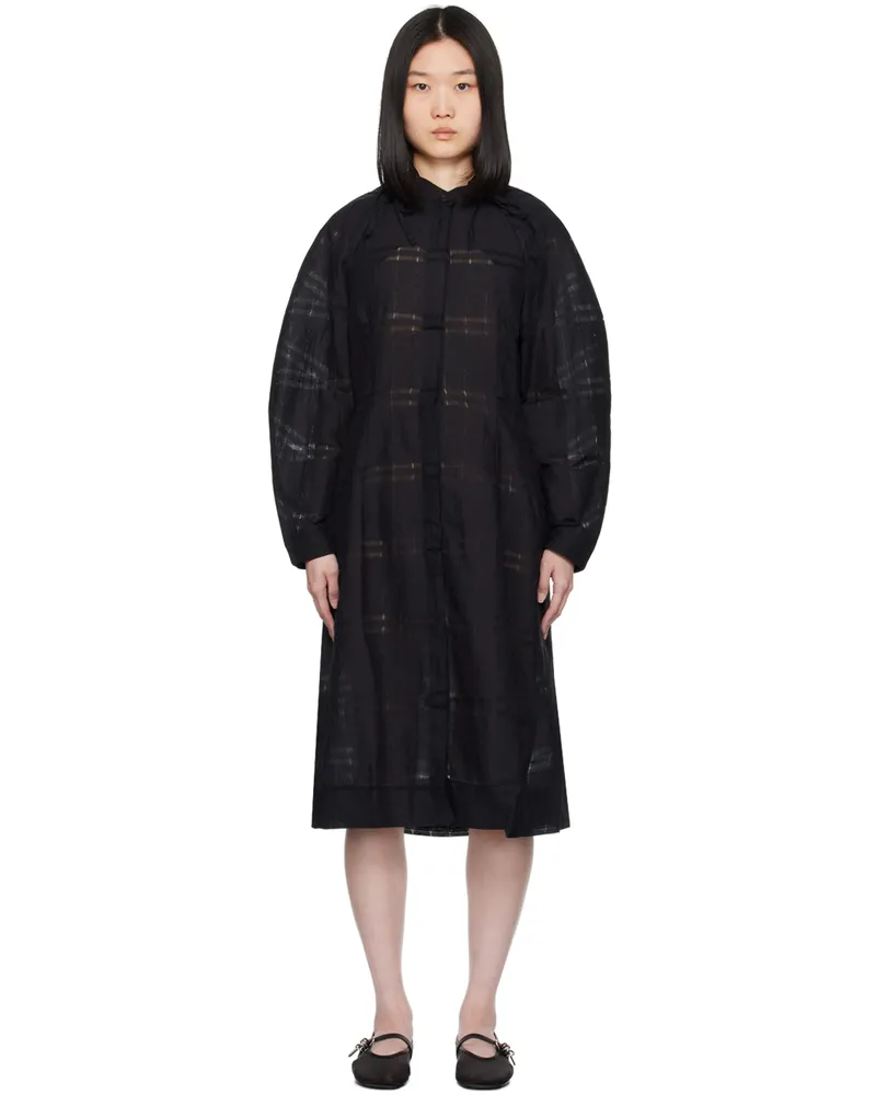 Henrik Vibskov Black Spam Midi Dress 999
