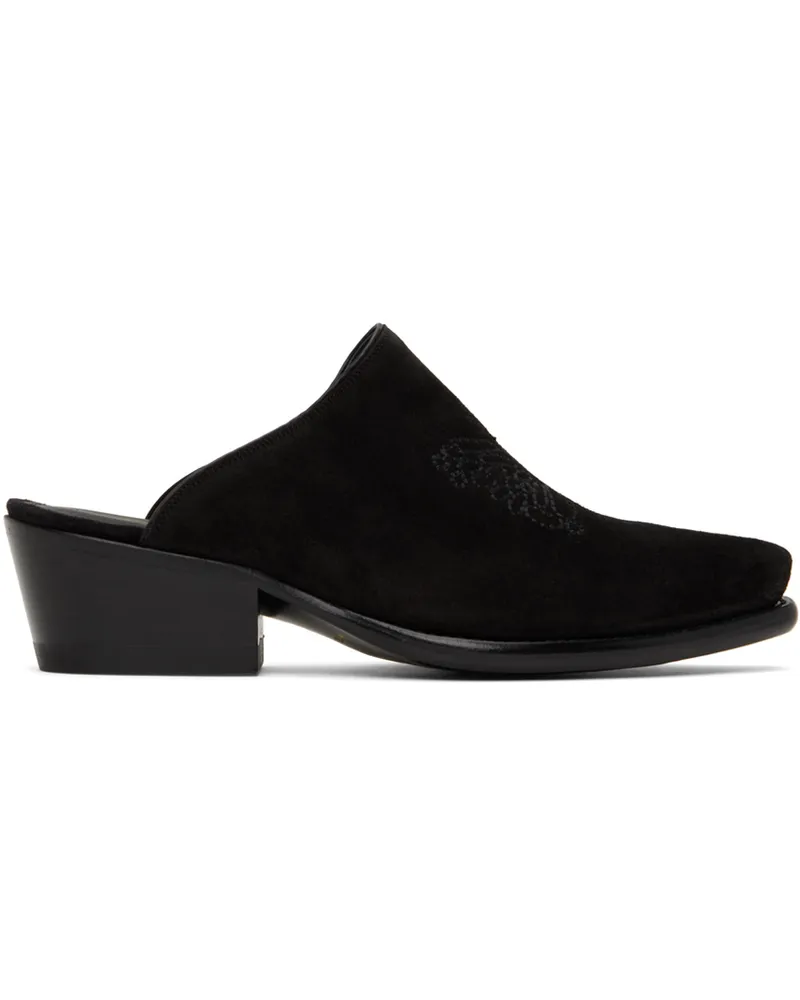 NEEDLES Black Papillon Mules B-black