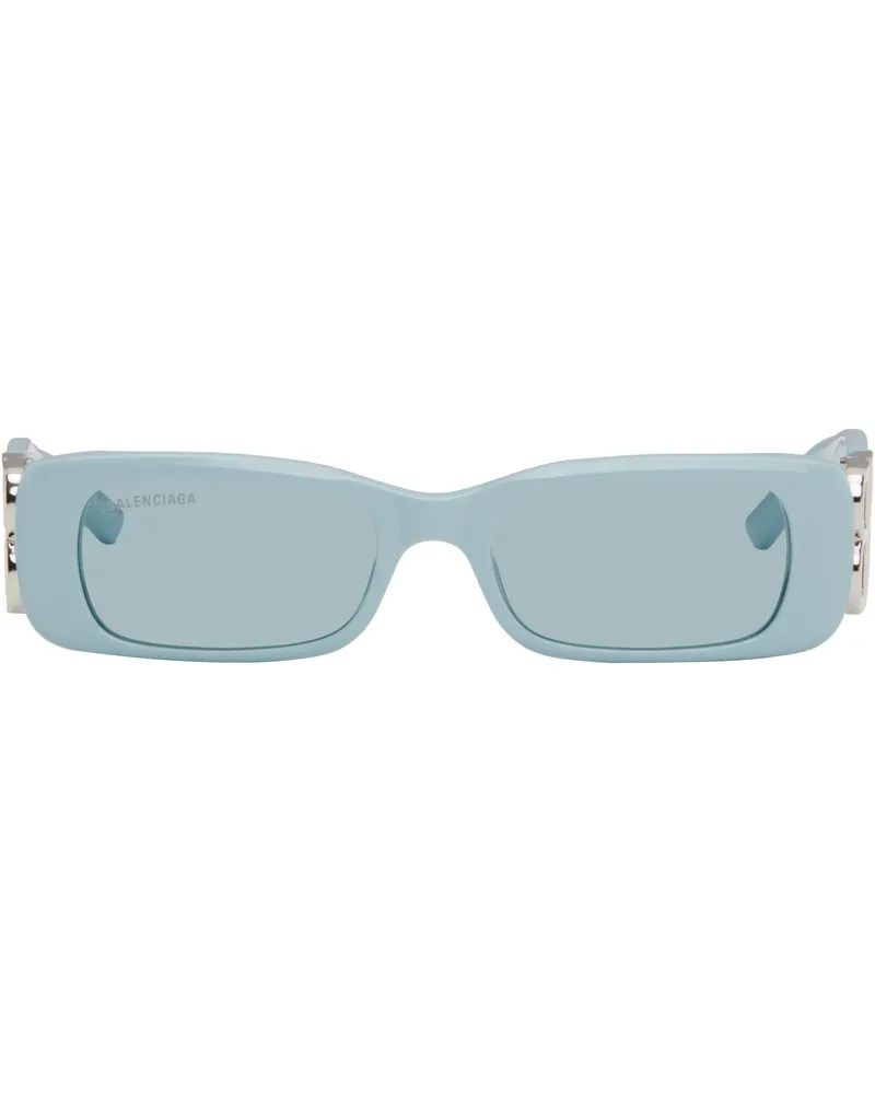 Balenciaga Blue Dynasty Rectangle Sunglasses 025