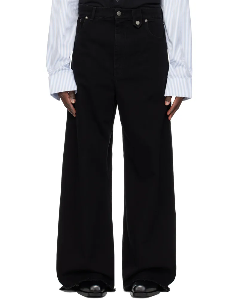 Egonlab Black Baggy Jeans Black