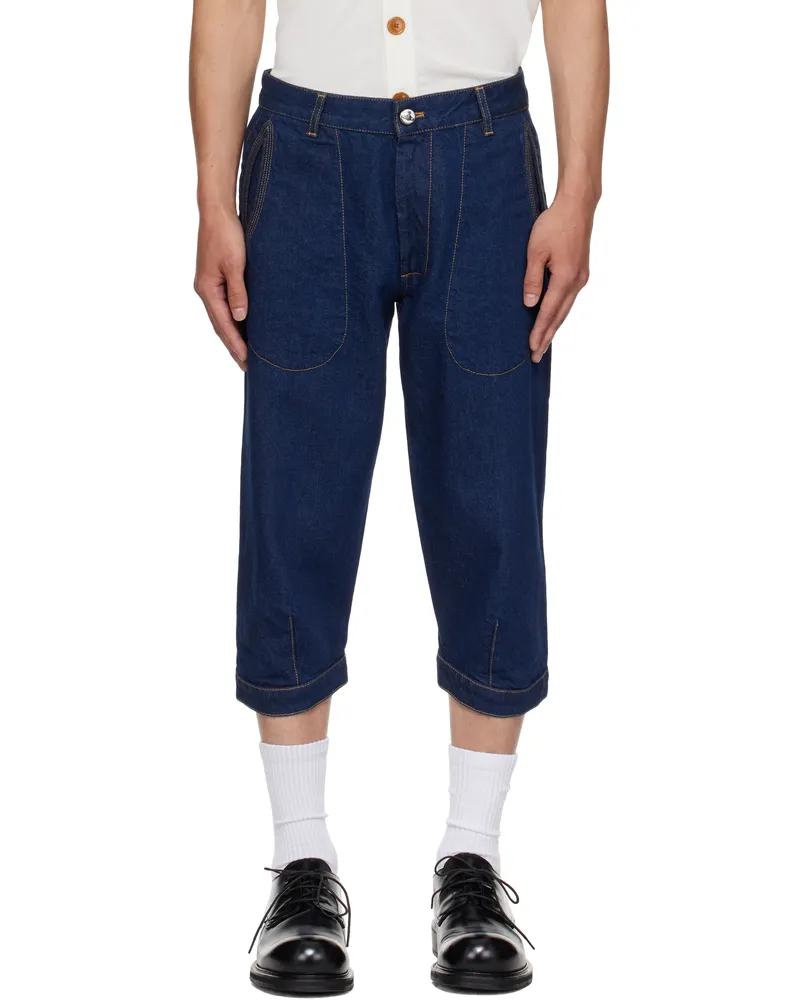 Vivienne Westwood Navy Casa Breeches Jeans Ss25-k406