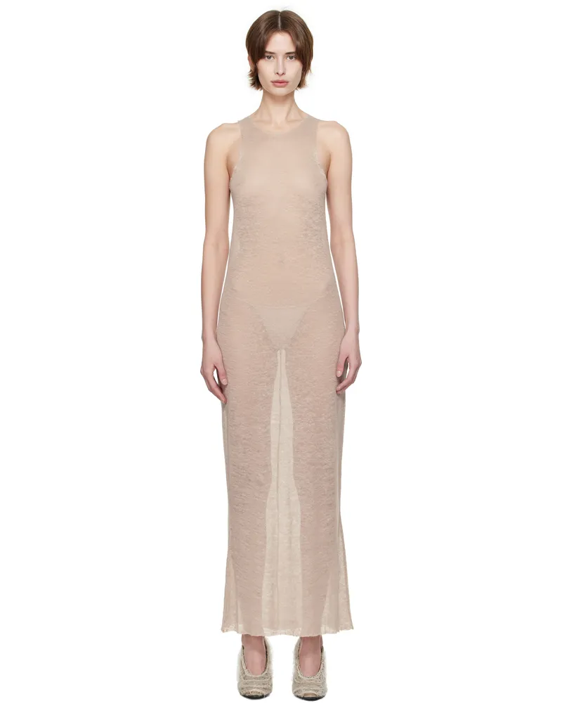 Gabriela Coll Garments Taupe No.303 Maxi Dress 73