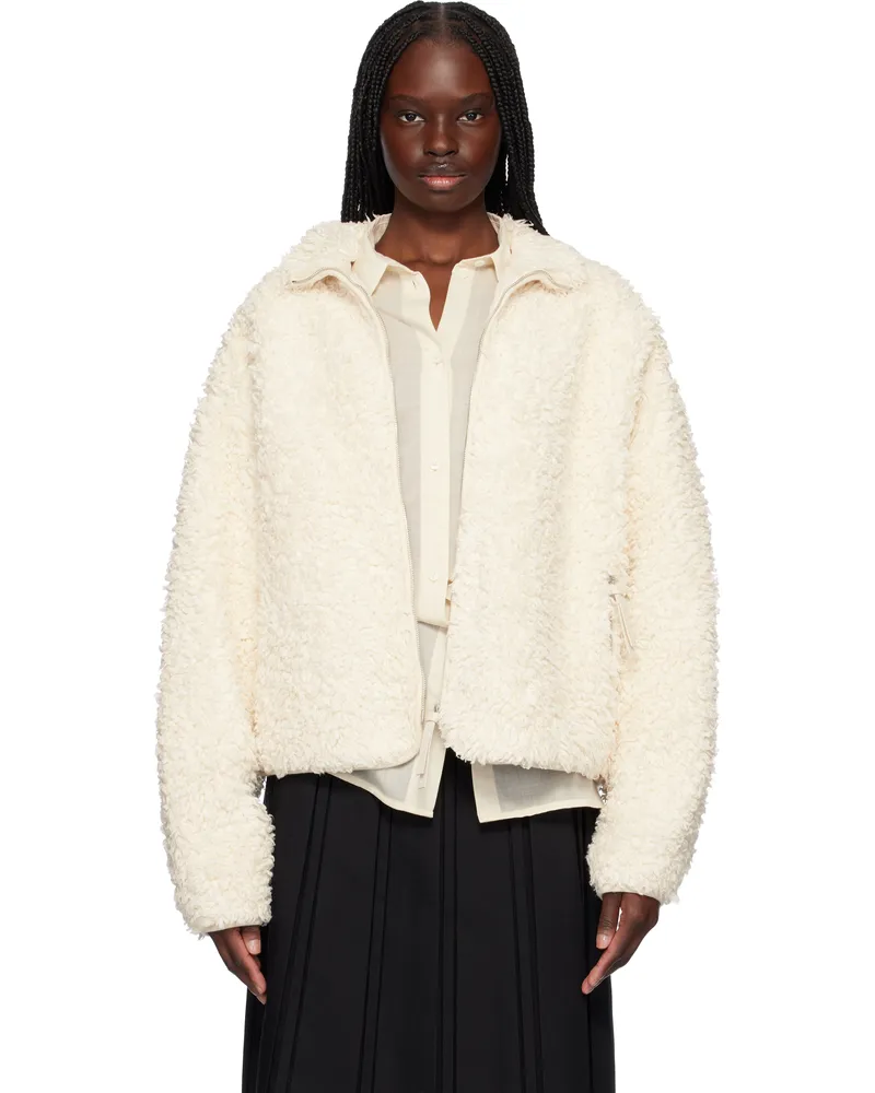 Jil Sander Off-White Zip-Up Jacket 106