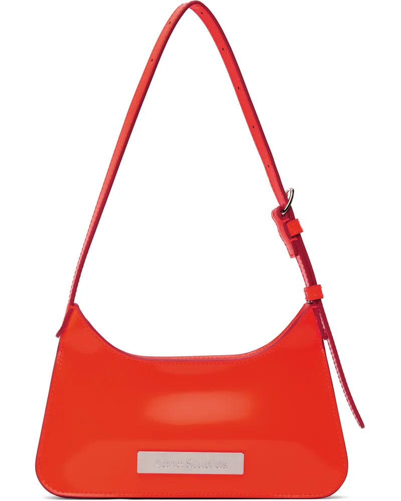 Acne Studios Orange Platt Micro Shoulder Bag Bq7