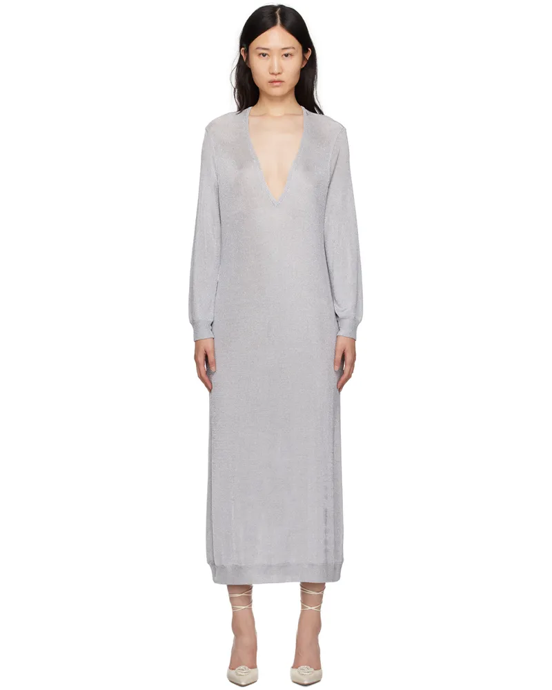 Interior Silver 'The Croft' Maxi Dress Silver