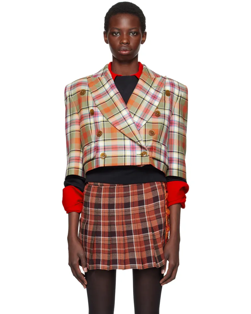 Vivienne Westwood Multicolor Cut Off Blazer M209