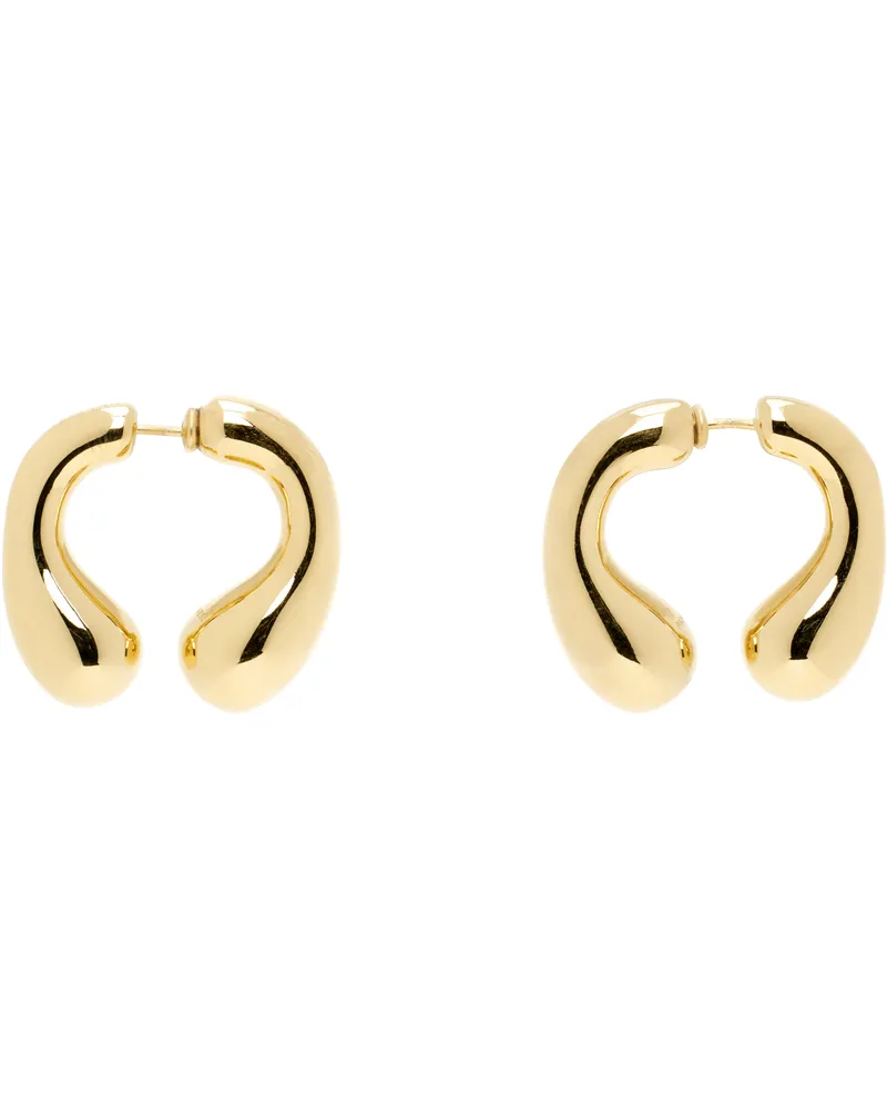 PANCONESI Gold P Helix Earrings Copper