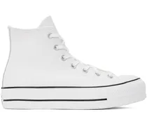 White Chuck Taylor All Star Lift Leather High Top Sneakers