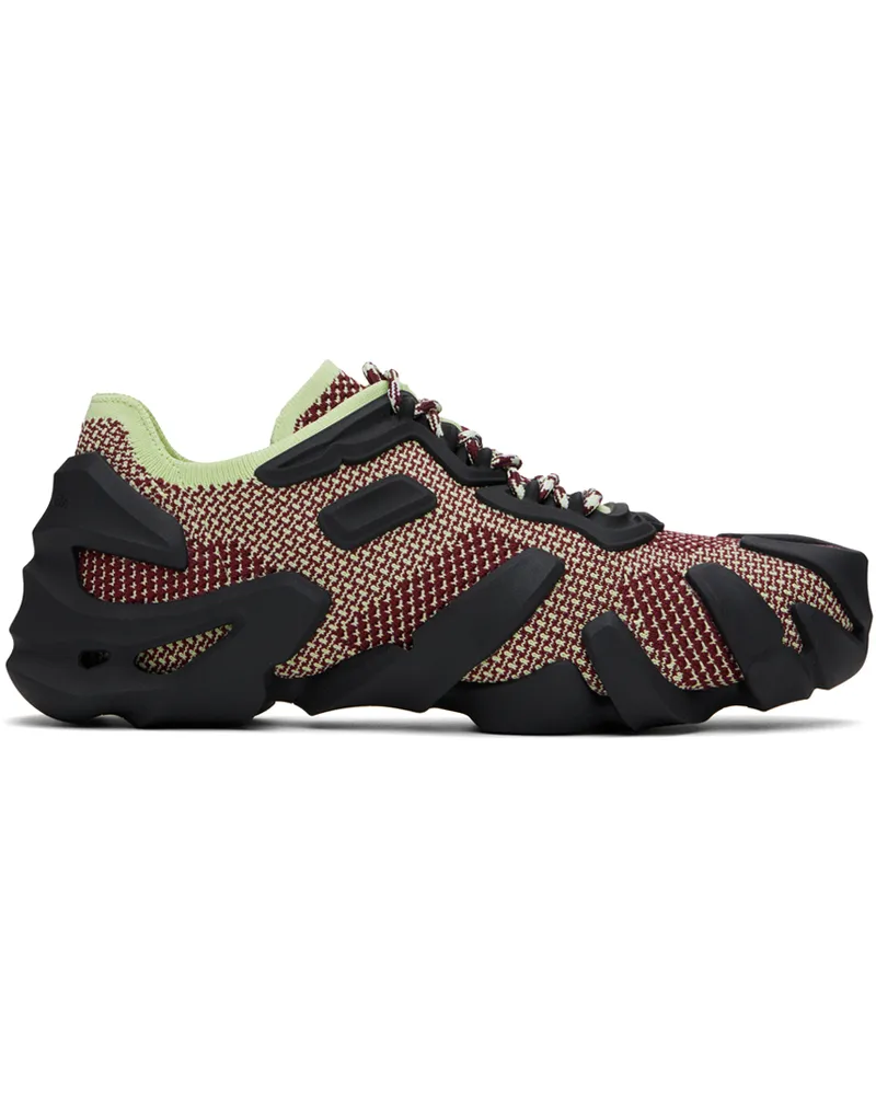 Bottega Veneta Burgundy & Yellow Flex Sneakers 9416