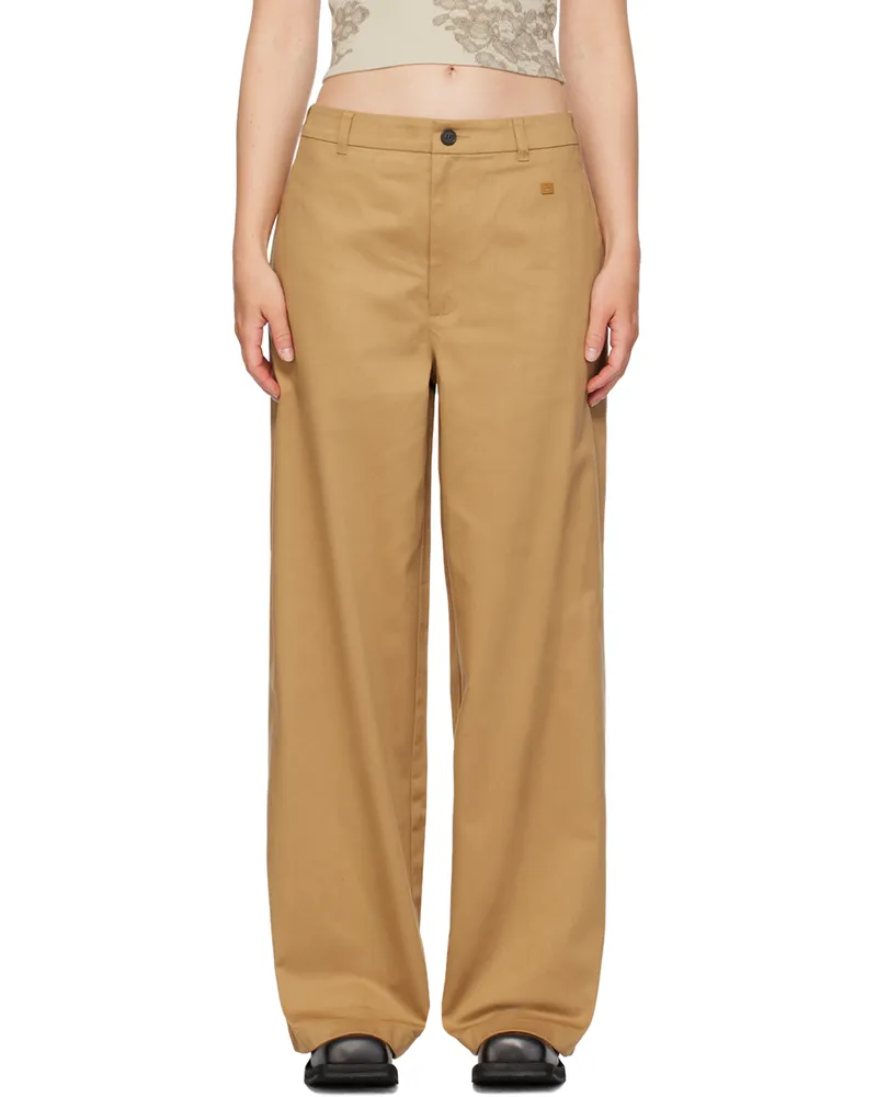 Acne Studios Brown Wide-Leg Trousers 640