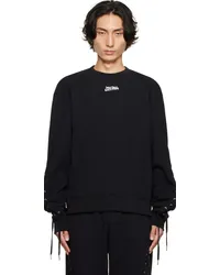 Jean Paul Gaultier Black 'The Lace-Up JPG' Sweatshirt 00-black