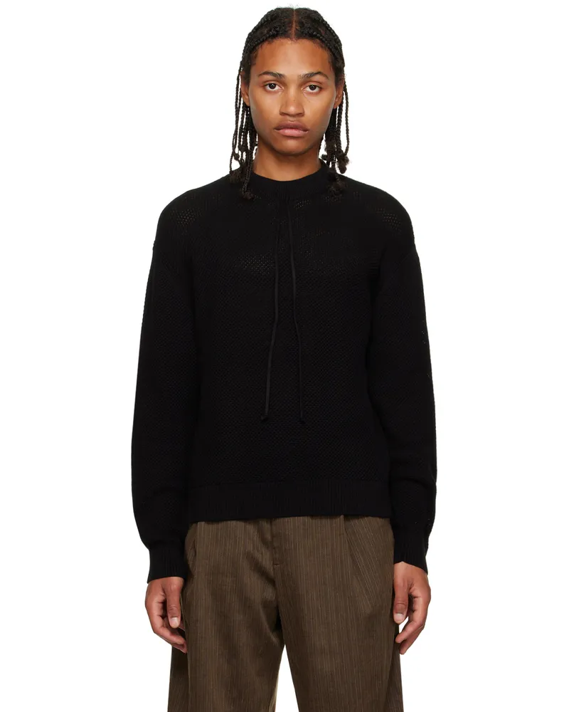 Factor's Black Drawstring Sweater Black