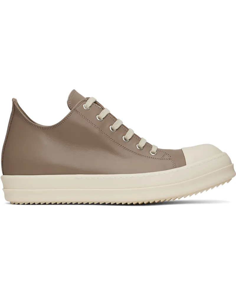Rick Owens Taupe Hollywood Low Sneaks Sneakers 6411