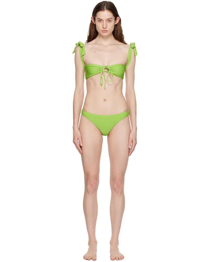 GUIZIO SSENSE Exclusive Green Mona Bikini Green