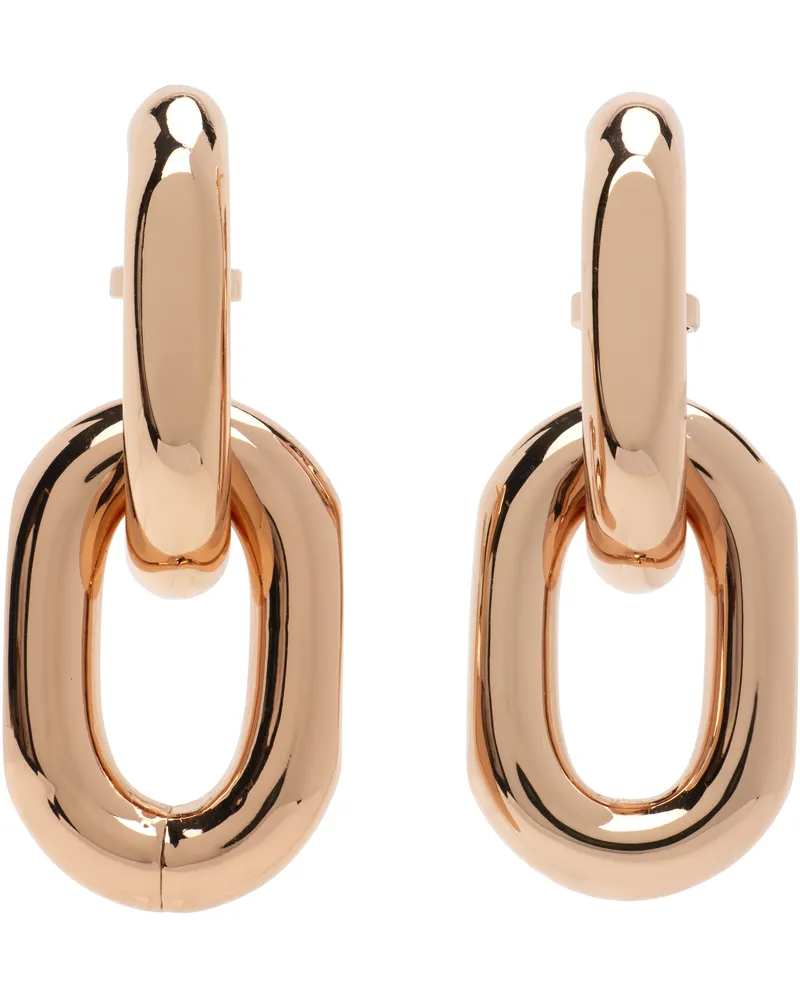 Paco Rabanne Double XL Link Earrings Pink