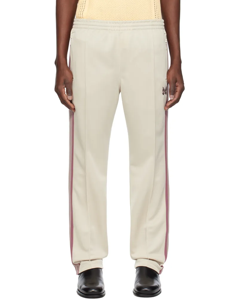 NEEDLES Off-White Narrow Track Pants A-ivory