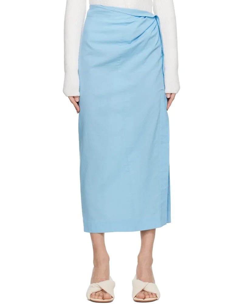 Jacquemus Blue Le Papier 'La Jupe Draggiu' Maxi Skirt 320